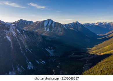 An aerial view of Squamish-Lillooet in British columbia, Canada