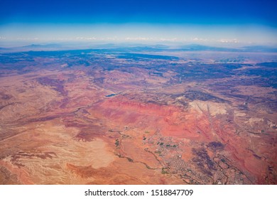 Aerial View Of The St. George City At Utah