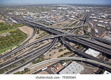 Aerial view of the Stack Interchange