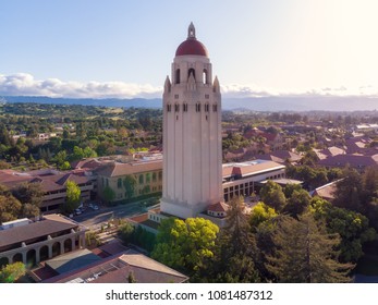 Aerial View Of Stanford University, Palo Alto, Silicon Valley. 28 April 2018