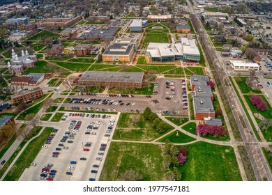 Aerial View Of A State University In Vermillion, South Dakota