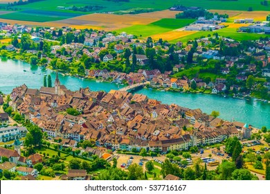 Aerial view of Stein am Rhein town in Switzerland - Shutterstock ID 537716167