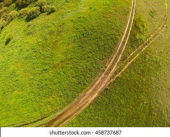 Aerial view of in the steppe Kazakhstan. Aerial photography. - Powered by Shutterstock