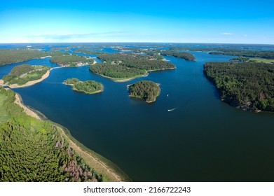 Aerial View Of Stockholm Archipelago In Sweden