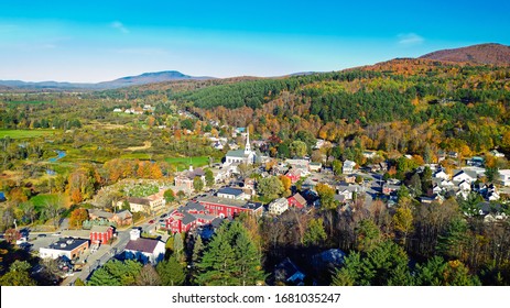 Aerial View Of Stowe Vermont