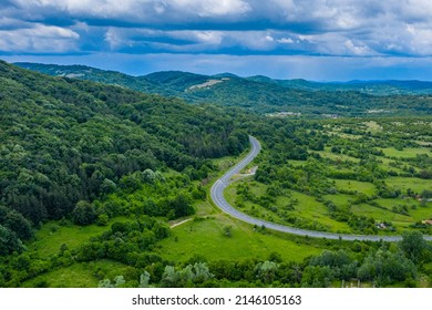 Aerial View Of Strandzha Mountains In Bulgaria