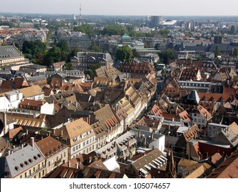 Aerial View Of Strasbourg, France