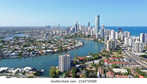 Aerial View Of Surfers Paradise Gold Coast Australia City View