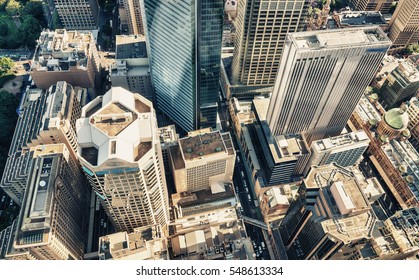 Aerial View Of Sydney Skyline, Australia.