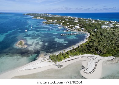 Aerial View Of Tahiti Beach And Elbow Cay In Abaco, Bahamas.