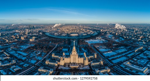 Aerial View Taken Drone Moscow On Stock Photo 1279592758 | Shutterstock