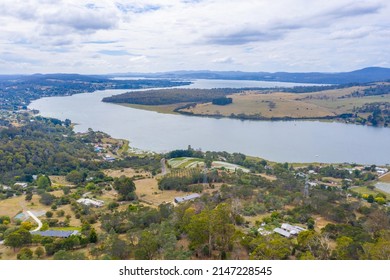 Aerial View Of Tamar River In Tasmania, Australia