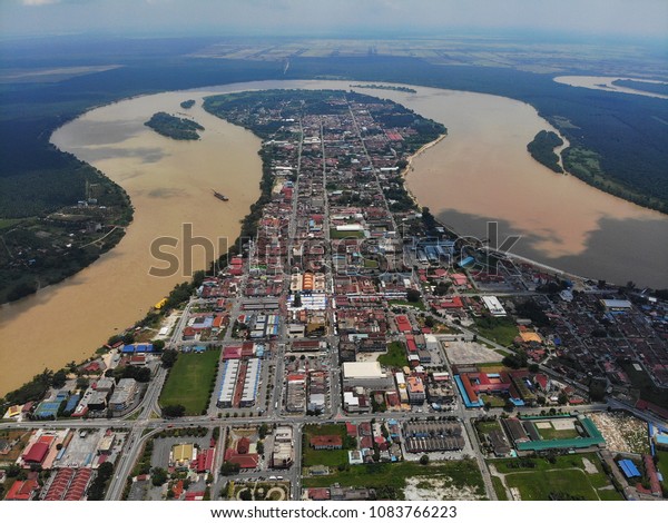 Aerial View Teluk Intan Perak Town Stock Photo Edit Now 1083766223