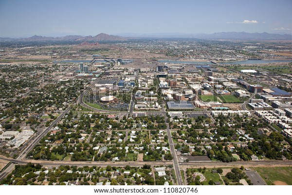 Aerial View Tempe Skyline Including Campus Stock Photo (Edit Now) 110820746