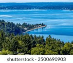 An aerial view of Three Tree Point in Burien, Washington.