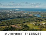Aerial view to Thunder Bay from Mount McKay, Ontario, Canada