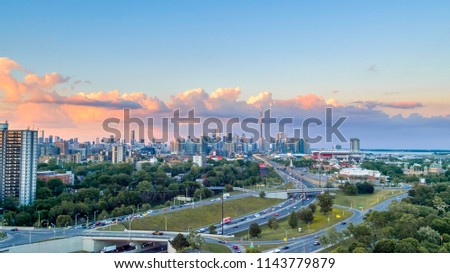 Similar – Image, Stock Photo Downtown Toronto