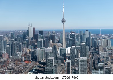 Aerial view of Toronto city skyline, Canada - Powered by Shutterstock