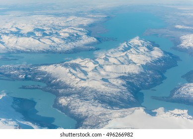 Aerial View Of Torres Del Paine National Park In Chile