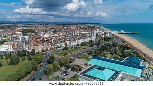 Aerial View Town Beach Portsmouth Southsea Stock Photo (Edit Now) 730578715