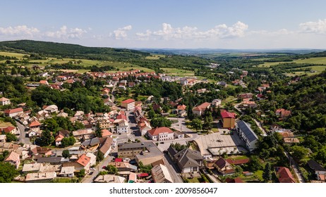 Aerial View Of The Town Of Modry Kamen In Slovakia