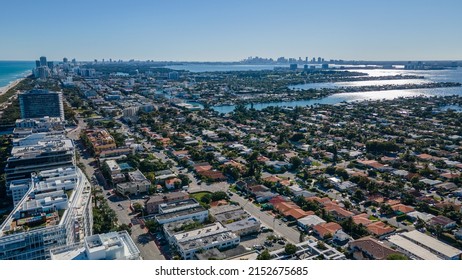 Aerial View Town Surfside Stock Photo 2152675685  Shutterstock