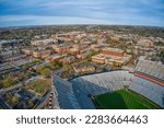 Aerial View of the Town and University of Auburn, Alabama