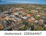 Aerial View of the Town and University of Auburn, Alabama