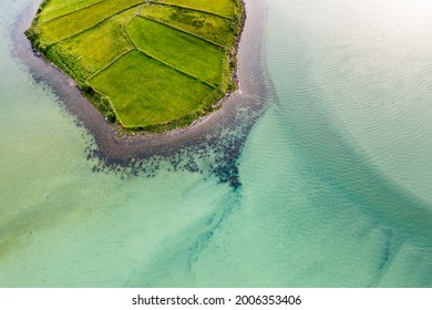 Aerial view of the Townland of Illancreeve, Lackaduff - County Donegal, Ireland