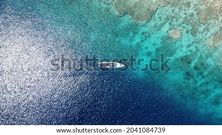 Similar – Image, Stock Photo Aerial Drone View Of Old Shipwreck Ghost Ship Vessel