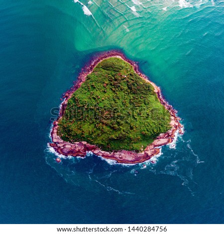 Similar – Image, Stock Photo Aerial views of small island off Ko Samet, Thailand