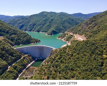 Aerial View Of Tsankov Kamak Reservoir, Smolyan Region, Bulgaria