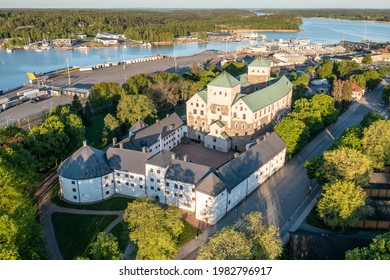 Aerial View Of Turku Castle In Summer In Turku, Finland