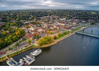 Aerial View Of The Twin Cities Suburb Of Stillwater, Minnesota