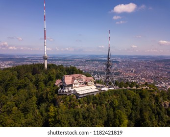 Aerial View Of Uetliberg Mountain In Zurich, Switzerland