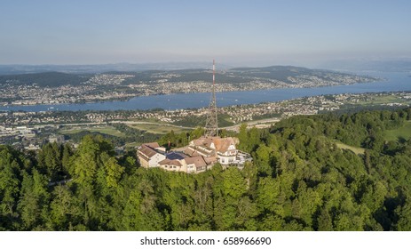 Aerial View Of Uetliberg Mountain In Zurich, Switzerland