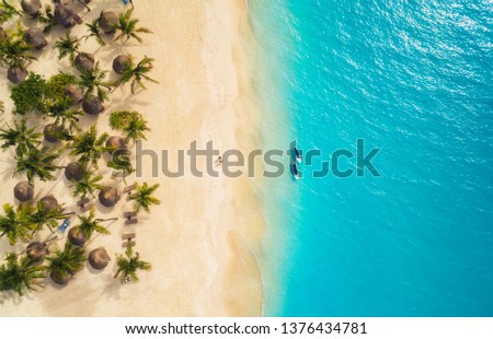 Similar – Image, Stock Photo Aerial view of kayaks in open waterc