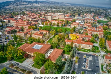 Aerial View of the University of Colorado in Boulder - Shutterstock ID 1853645644