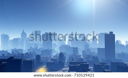 Aerial view of urban building skyline,architecture silhouette.