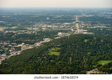 Aerial view US Highway 71 running through of northern Fayetteville, Arkansas. (Photo by Gunnar Rathbun)