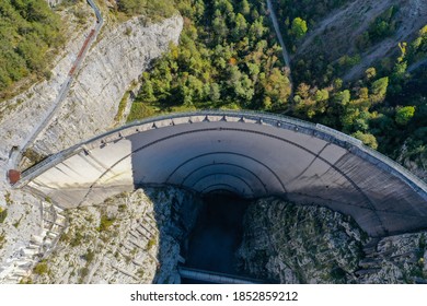 Aerial View Of Vajont Dam