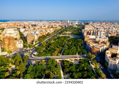 Aerial View Of Valencia City, Spain 