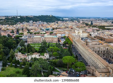 Aerial View Of Vatican City. Vatican Is An Independent City-state Enclaved Within Rome, Established With The Lateran Treaty (1929).