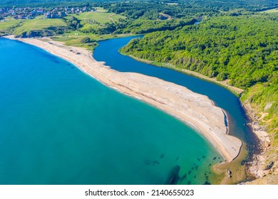 Aerial View Of Veleka Beach In Bulgaria