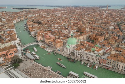 Aerial View Of Venice And Its Grand Canal