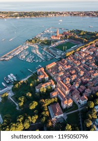 Aerial View Of Venice Marine By Stadium Of FC Venezia