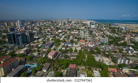 Aerial View Of Victoria Island Lagos Nigeria