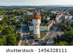 Aerial view of Wasserturm in Wiener Neustadt