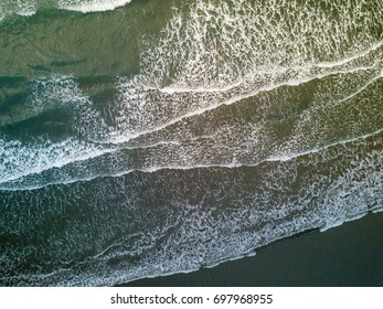 Aerial View - Waves and patterns. Top down view