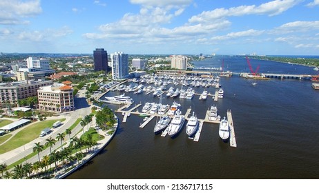 Aerial View Of West Palm Beach, Florida.